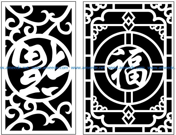 Design pattern panel screen AN00071377 file cdr and dxf free vector download for Laser cut CNC