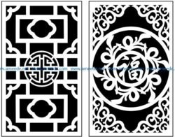 Design pattern panel screen AN00071378 file cdr and dxf free vector download for Laser cut CNC