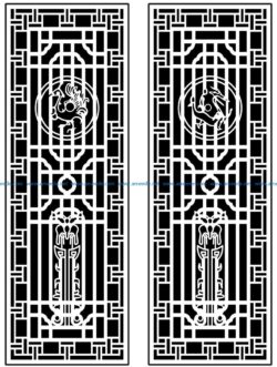 Design pattern panel screen AN00071379 file cdr and dxf free vector download for Laser cut CNC