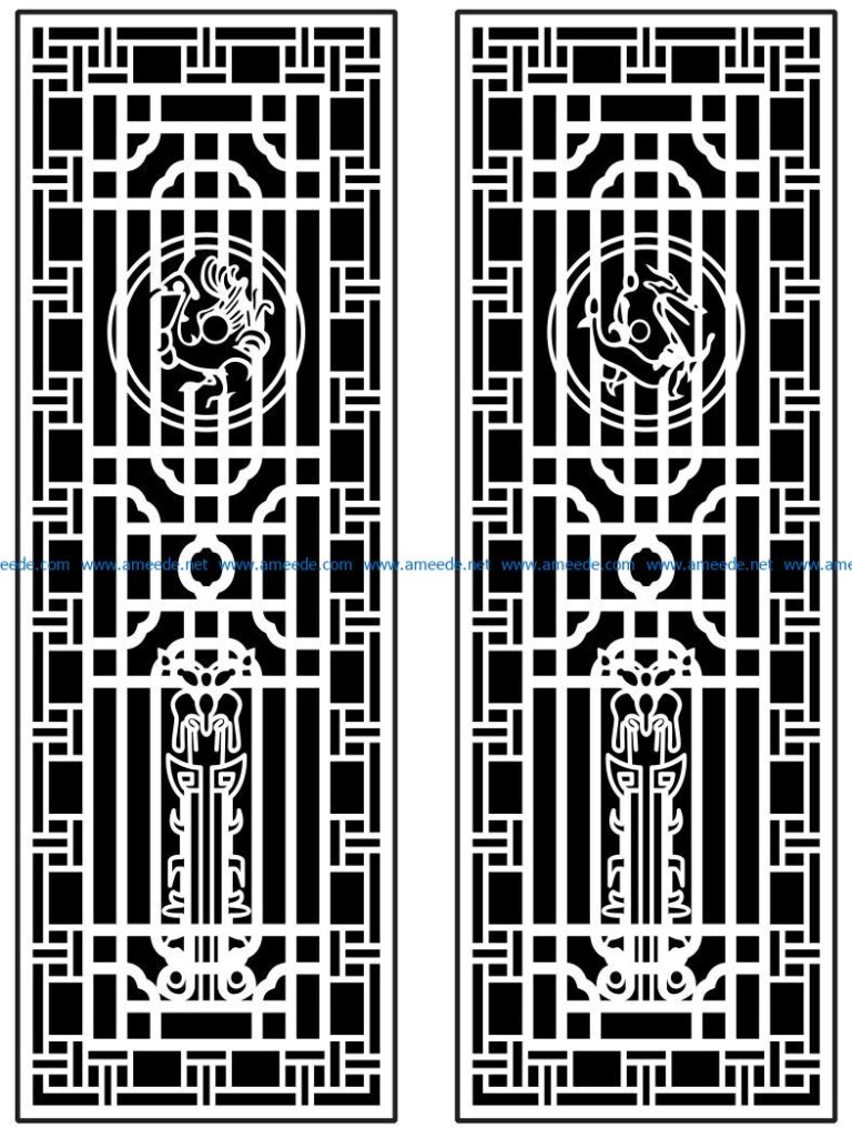 Design pattern panel screen AN00071379 file cdr and dxf free vector ...