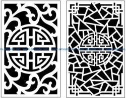 Design pattern panel screen AN00071383 file cdr and dxf free vector download for Laser cut CNC