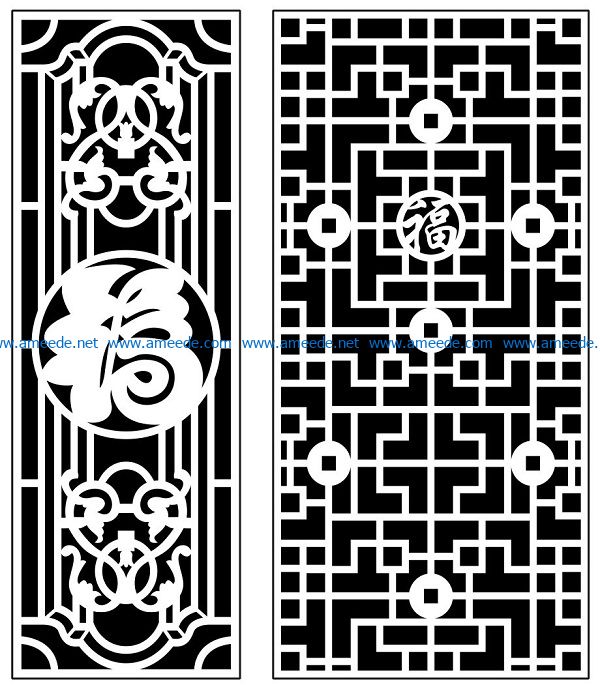 Design pattern panel screen AN00071385 file cdr and dxf free vector download for Laser cut CNC