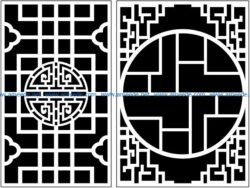 Design pattern panel screen AN00071387 file cdr and dxf free vector download for Laser cut CNC