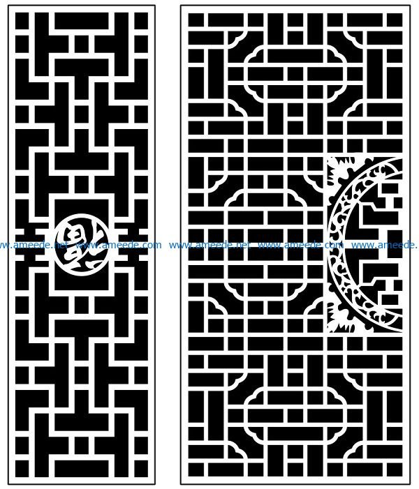 Design pattern panel screen AN00071390 file cdr and dxf free vector download for Laser cut CNC