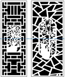 Design pattern panel screen AN00071391 file cdr and dxf free vector download for Laser cut CNC