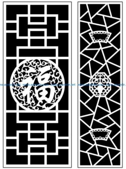 Design pattern panel screen AN00071392 file cdr and dxf free vector download for Laser cut CNC