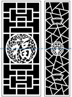 Design pattern panel screen AN00071392 file cdr and dxf free vector download for Laser cut CNC