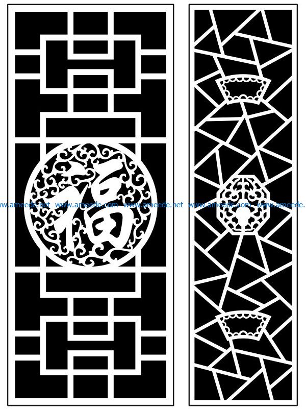 Design pattern panel screen AN00071392 file cdr and dxf free vector download for Laser cut CNC 5 Design pattern panel screen AN00071392 file cdr and dxf free vector download for Laser cut CNC
