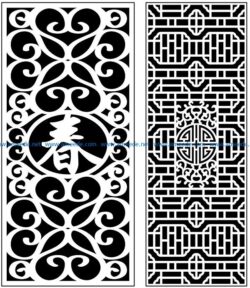 Design pattern panel screen AN00071393 file cdr and dxf free vector download for Laser cut CNC