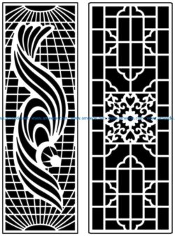 Design pattern panel screen AN00071394 file cdr and dxf free vector download for Laser cut CNC