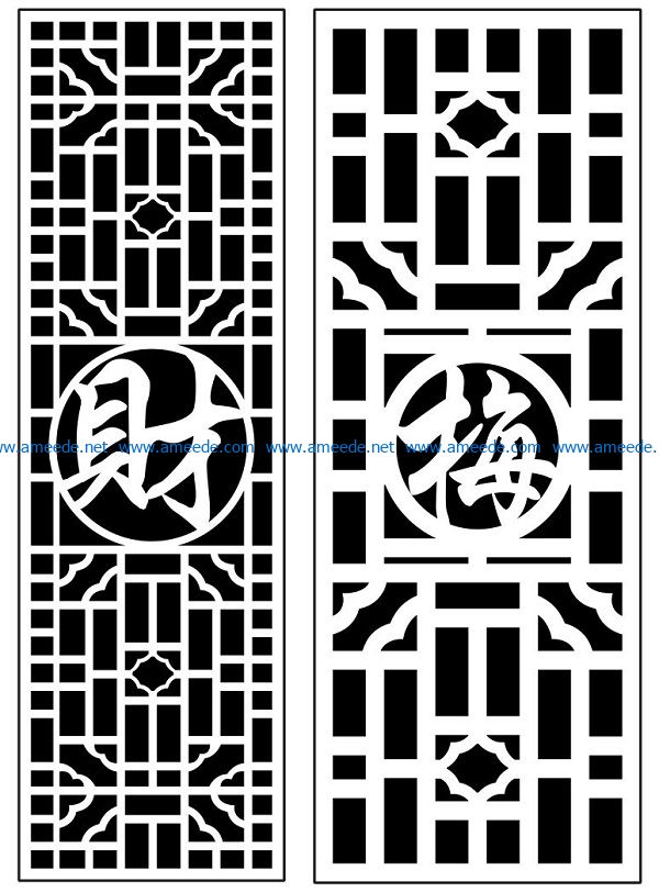 Design pattern panel screen AN00071397 file cdr and dxf free vector download for Laser cut CNC