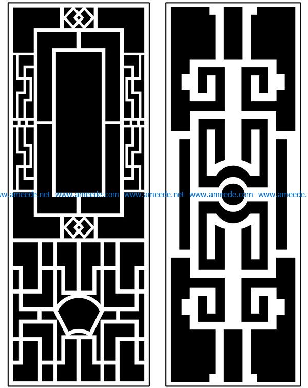 Design pattern panel screen AN00071398 file cdr and dxf free vector download for Laser cut CNC