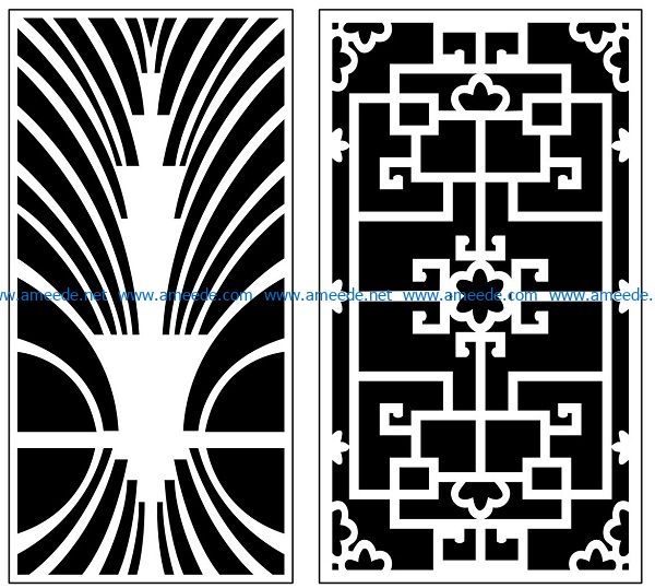 Design pattern panel screen AN00071399 file cdr and dxf free vector download for Laser cut CNC