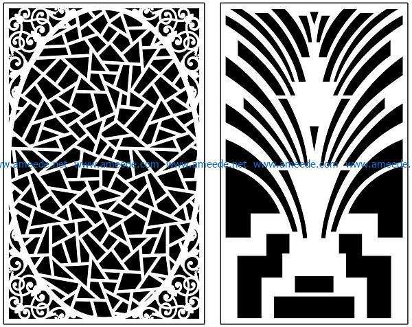 Design pattern panel screen AN00071400 file cdr and dxf free vector download for Laser cut CNC