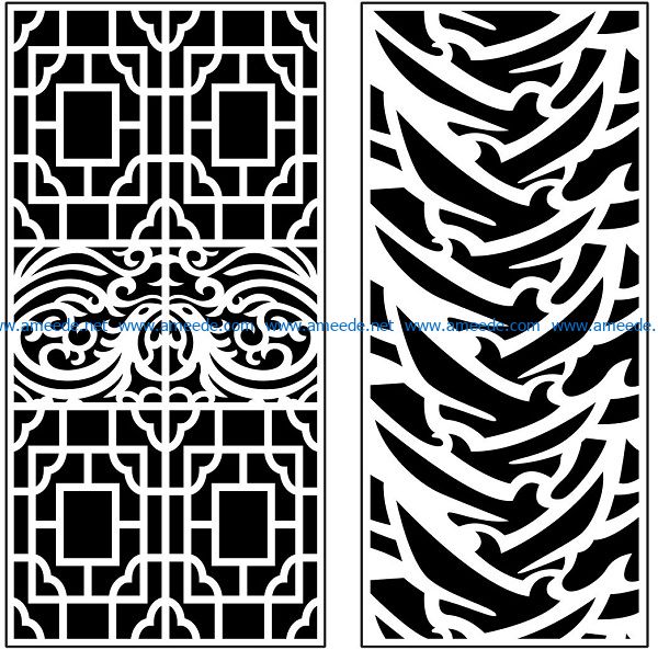 Design pattern panel screen AN00071404 file cdr and dxf free vector download for Laser cut CNC