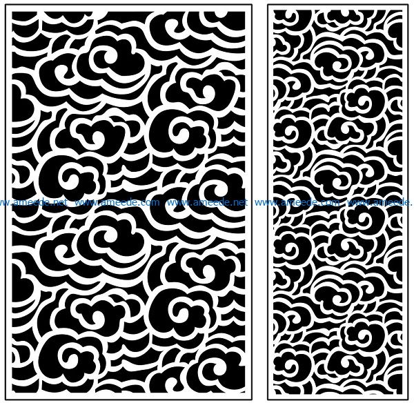 Design pattern panel screen AN00071407 file cdr and dxf free vector download for Laser cut CNC