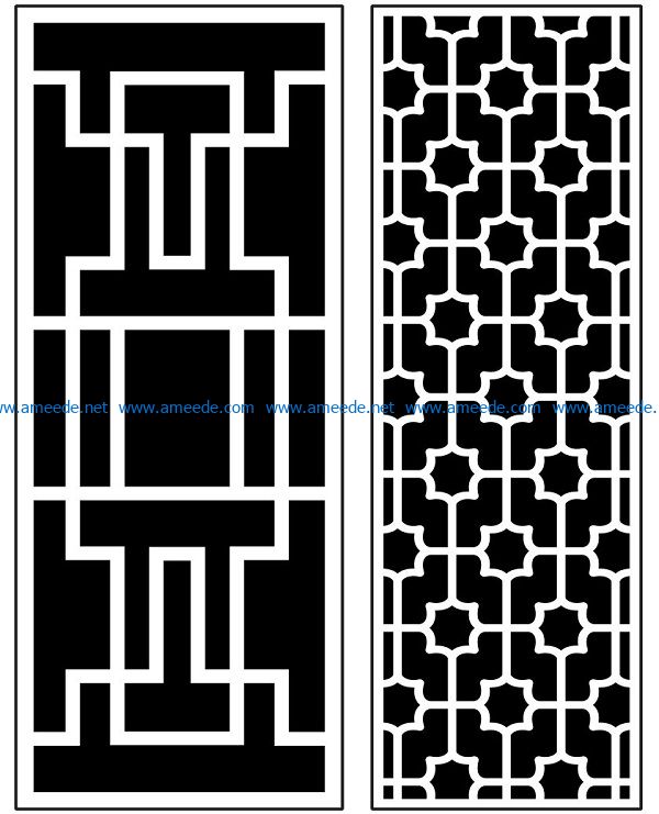 Design pattern panel screen AN00071410 file cdr and dxf free vector download for Laser cut CNC