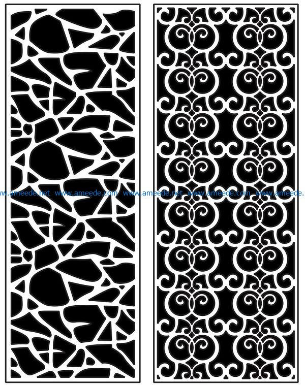 Design pattern panel screen AN00071411 file cdr and dxf free vector download for Laser cut CNC