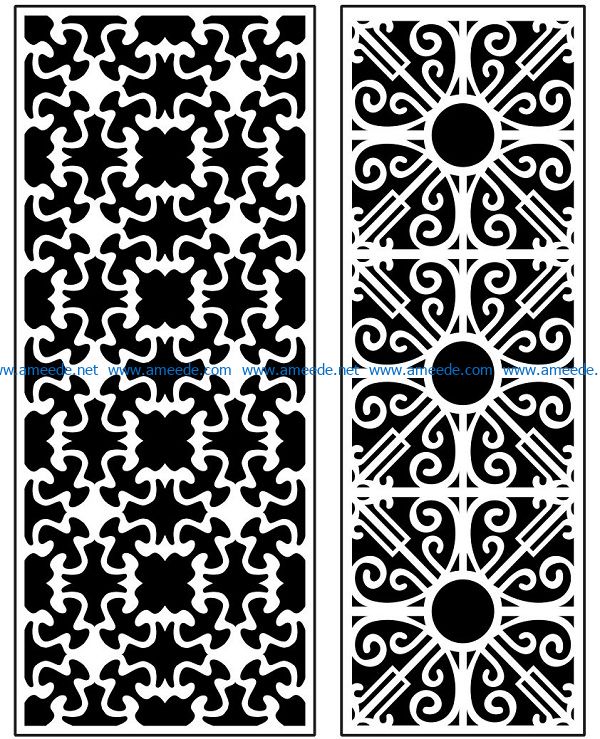 Design pattern panel screen AN00071412 file cdr and dxf free vector download for Laser cut CNC