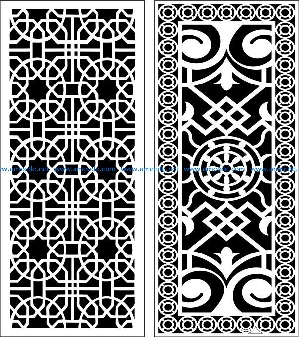 Design pattern panel screen E0007809 file cdr and dxf free vector download for Laser cut CNC