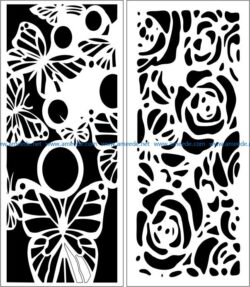 Design pattern panel screen  E0007810 file cdr and dxf free vector download for Laser cut CNC
