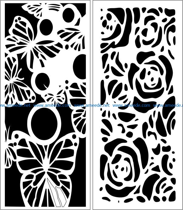 Design pattern panel screen E0007810 file cdr and dxf free vector download for Laser cut CNC