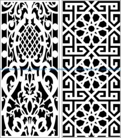 Design pattern panel screen  E0007846 file cdr and dxf free vector download for Laser cut CNC