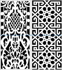 Design pattern panel screen  E0007846 file cdr and dxf free vector download for Laser cut CNC
