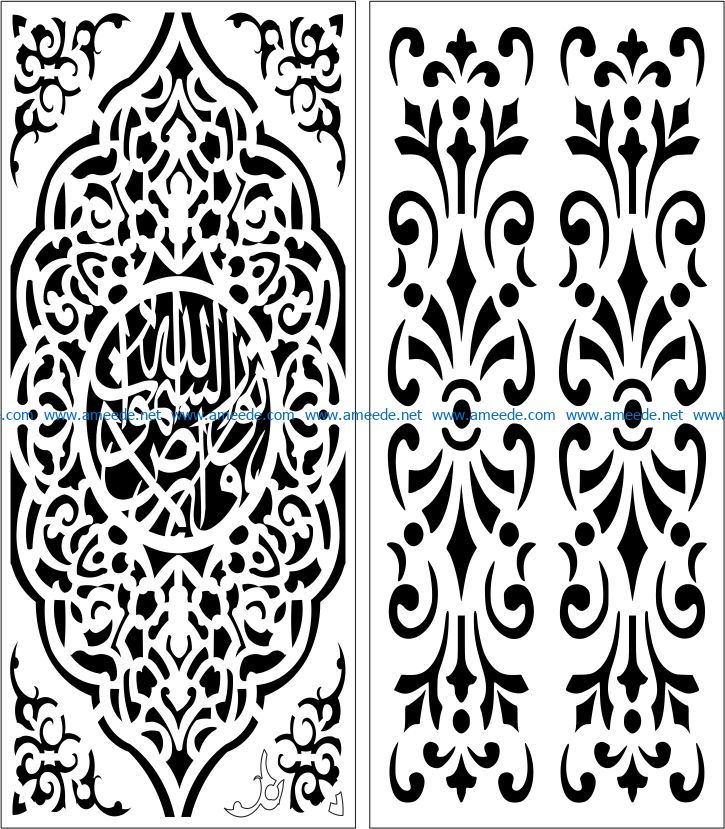 Design pattern panel screen E0007944 file cdr and dxf free vector download for Laser cut CNC