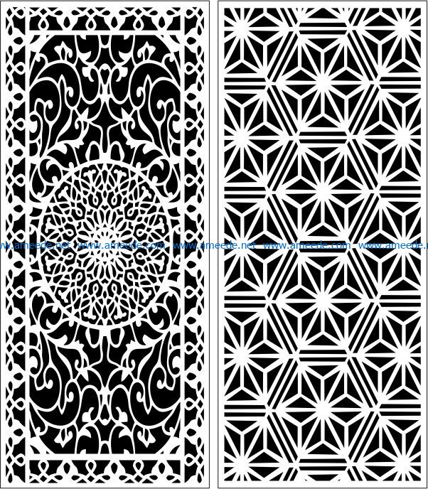 Design pattern panel screen E0007947 file cdr and dxf free vector download for Laser cut CNC