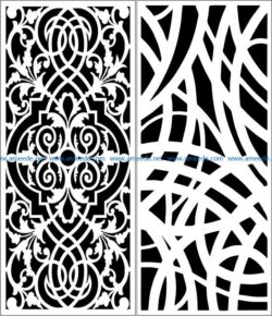 Design pattern panel screen E0008305 file cdr and dxf free vector download for Laser cut CNC