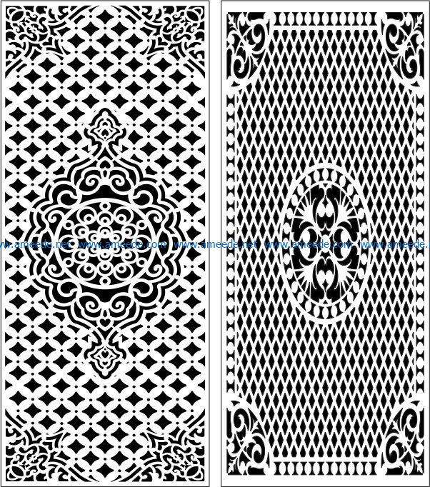 Design pattern panel screen E0008310 file cdr and dxf free vector download for Laser cut CNC