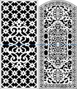Design pattern panel screen E0008331 file cdr and dxf free vector download for Laser cut CNC