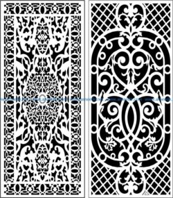 Design pattern panel screen E0008333 file cdr and dxf free vector download for Laser cut CNC