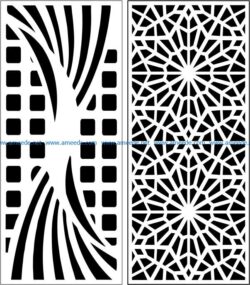 Design pattern panel screen E0008335 file cdr and dxf free vector download for Laser cut CNC