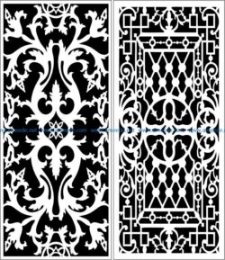 Design pattern panel screen E0008336 file cdr and dxf free vector download for Laser cut CNC