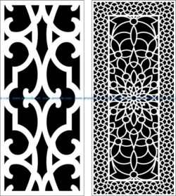Design pattern panel screen E0008361 file cdr and dxf free vector download for Laser cut CNC