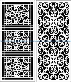 Design pattern panel screen E0008362 file cdr and dxf free vector download for Laser cut CNC