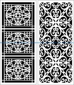 Design pattern panel screen E0008362 file cdr and dxf free vector download for Laser cut CNC
