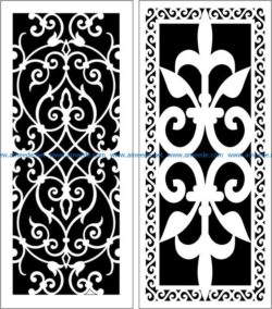 Design pattern panel screen E0008363 file cdr and dxf free vector download for Laser cut CNC