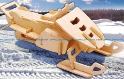 Flat sleigh model file cdr and dxf free vector download for Laser cut