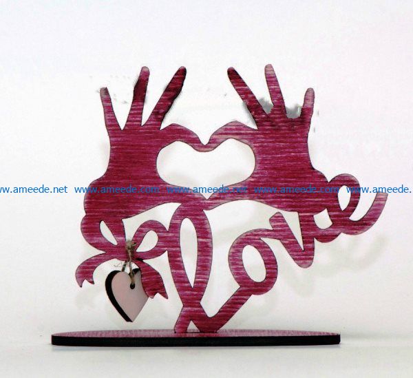 Hand of love file cdr and dxf free vector download for Laser cut