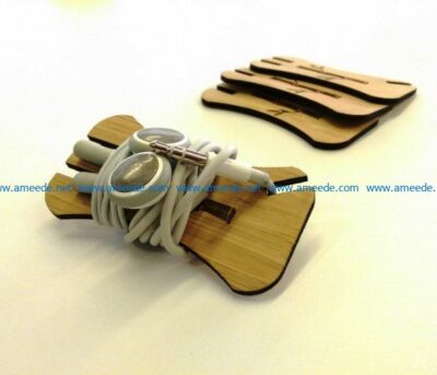Headphone organizer file cdr and dxf free vector download for Laser cut