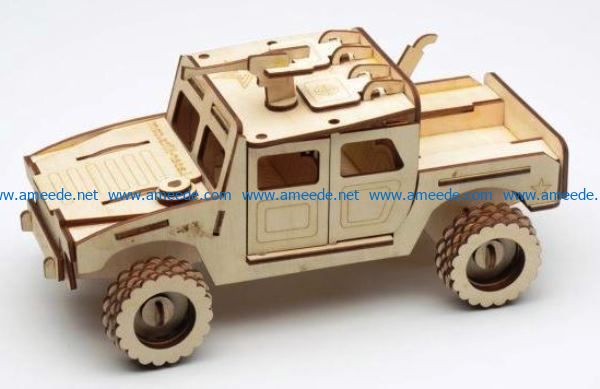 Humvee file cdr and dxf free vector download for Laser cut CNC