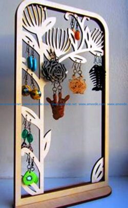 Jewelry stand file cdr and dxf free vector download for Laser cut