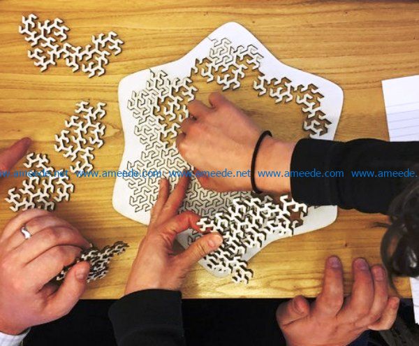 Jigsaw puzzle file cdr and dxf free vector download for Laser cut