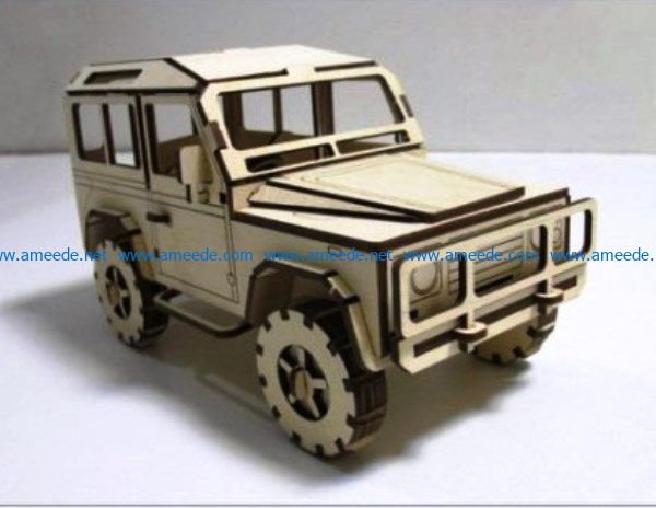 Land Rover file cdr and dxf free vector download for Laser cut