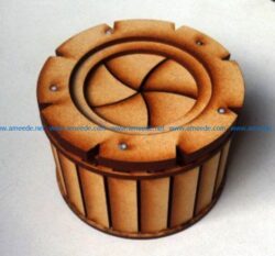 Lasercut iris box file cdr and dxf free vector download for Laser cut