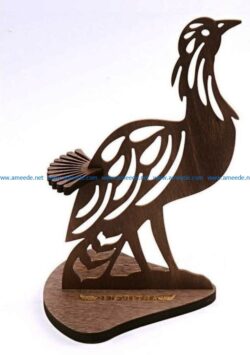 Peacock napkin holder file cdr and dxf free vector download for Laser cut