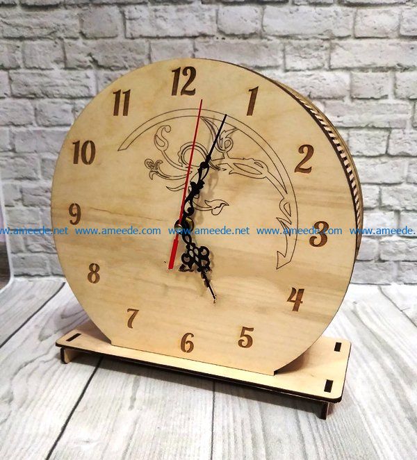 Piggy bank clock file cdr and dxf free vector download for Laser cut